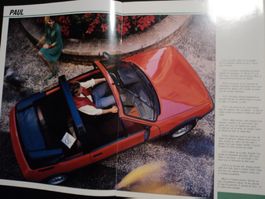 Prospekt Peugeot 205 Cabriolet 1986