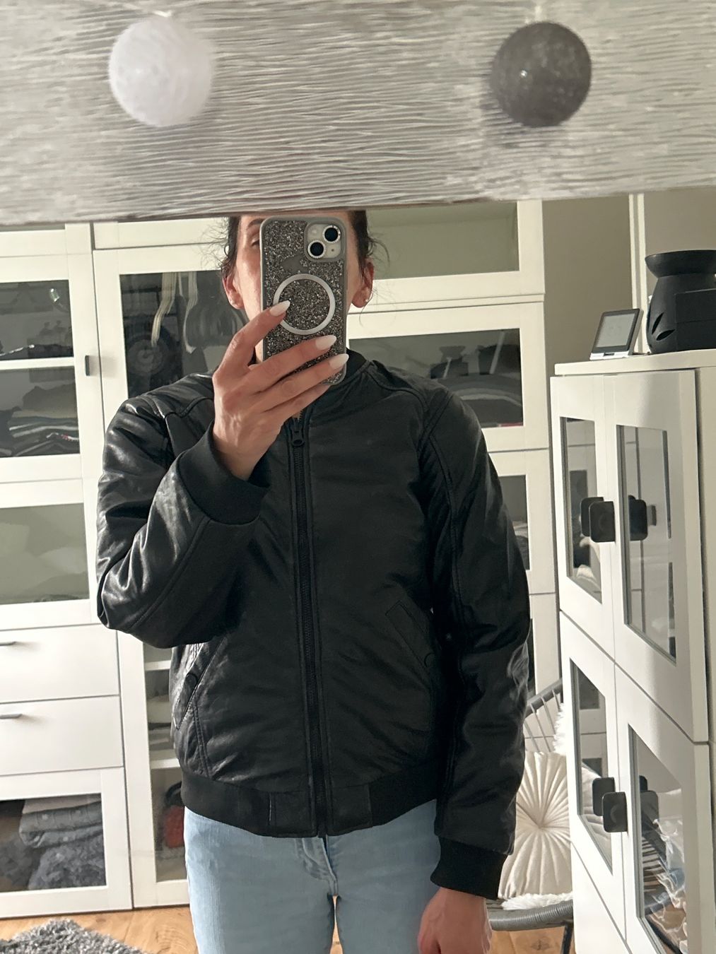 Jacken: Lederjacke schwarz,Grösse S – Neu (gemäss Beschreibung) aus Worben von AlliaB 7