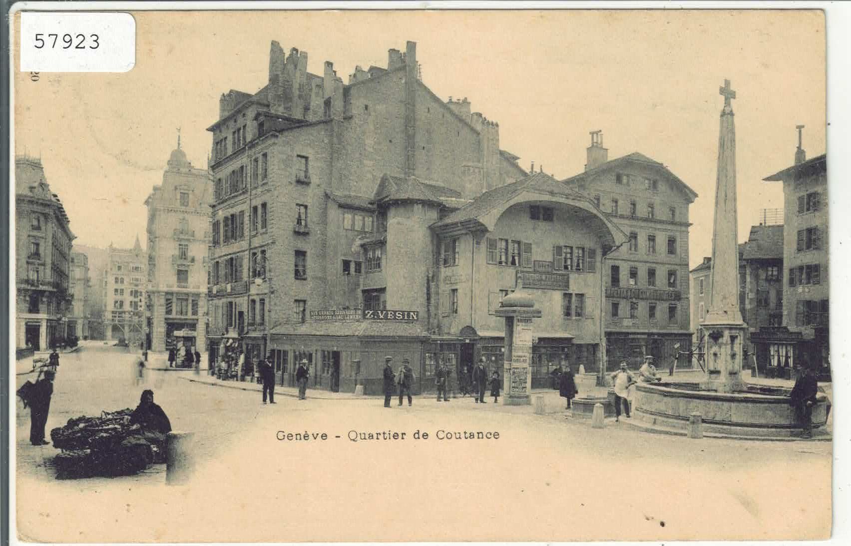 Cartoline postali: Geneve - Quartie de Coutance - animee – Usato da Ettingen venduto da Kartenplanet