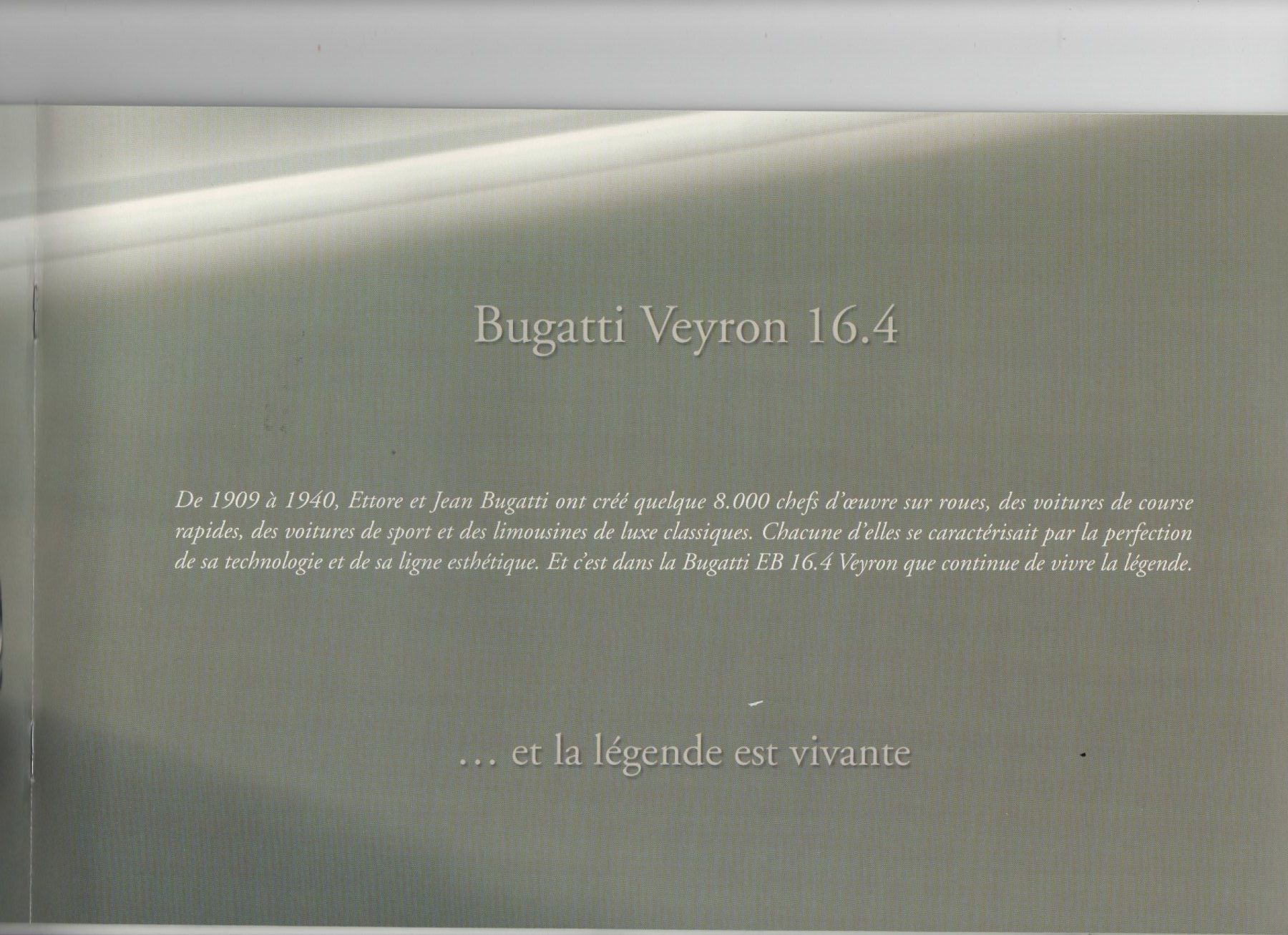Bugatti Documenti: Pressemappe Bugatti Veyron 16.4 – Usato da Corminboeuf venduto da corbay 4