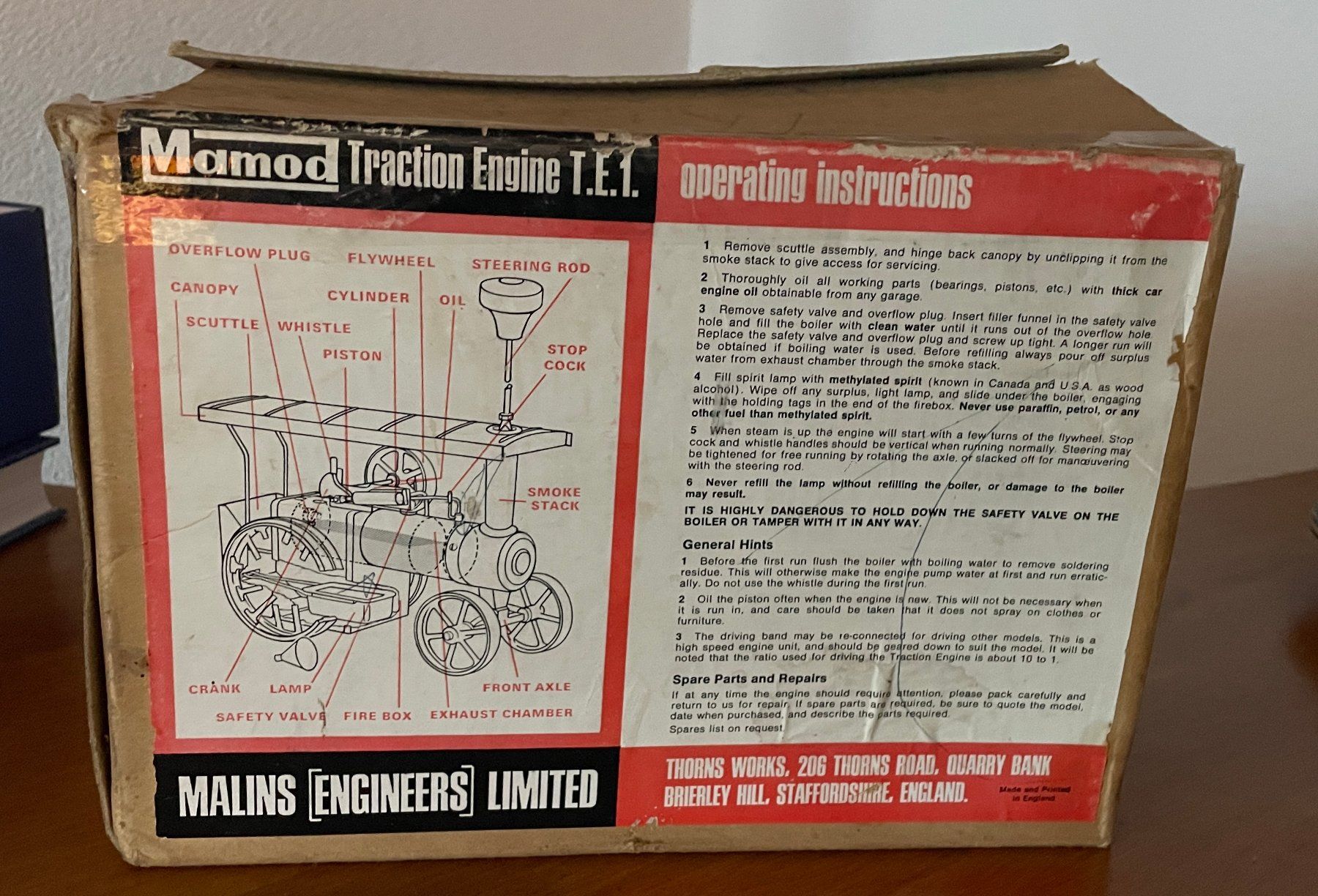 Mamod Kit di modellismo & Modellini statici: Dampftracktor Mamod Traction Engine T.E.1 – Usato da Winterthur venduto da Uese80 1
