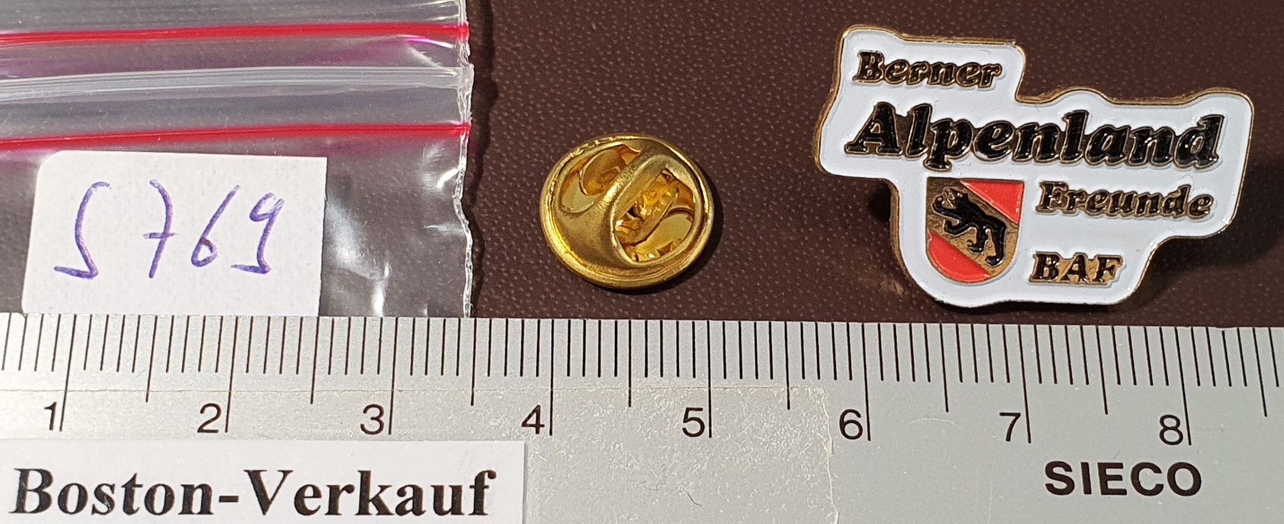 Placchette & Badge: S769 - Pin Bern Berner Alpenland Freunde BAF – Usato da Reinach BL venduto da Boston-Verkauf 1