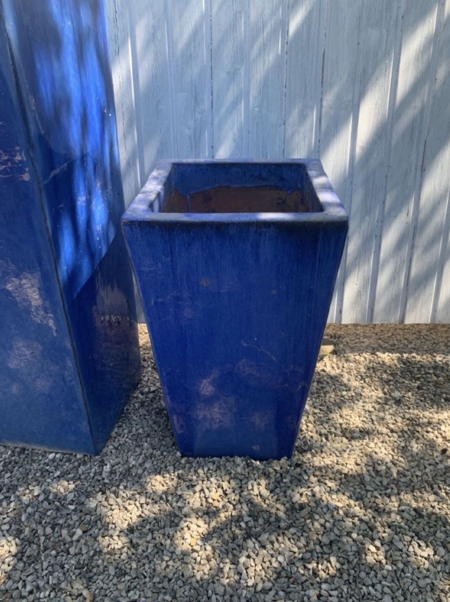 Blumentöpfe: Pflanzentopf blau, Ton, Aussenbereich – Gebraucht aus Zürich von dcy_t5hz 4