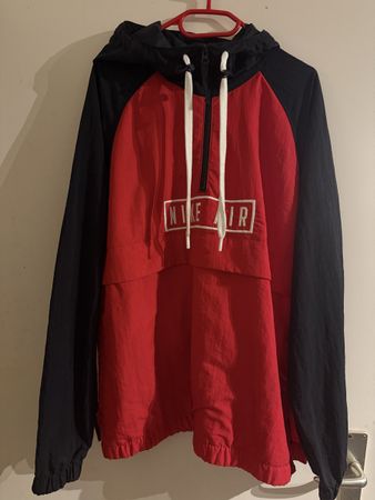 Nike Air Windbreaker Jacke rot schwarz Grösse M 