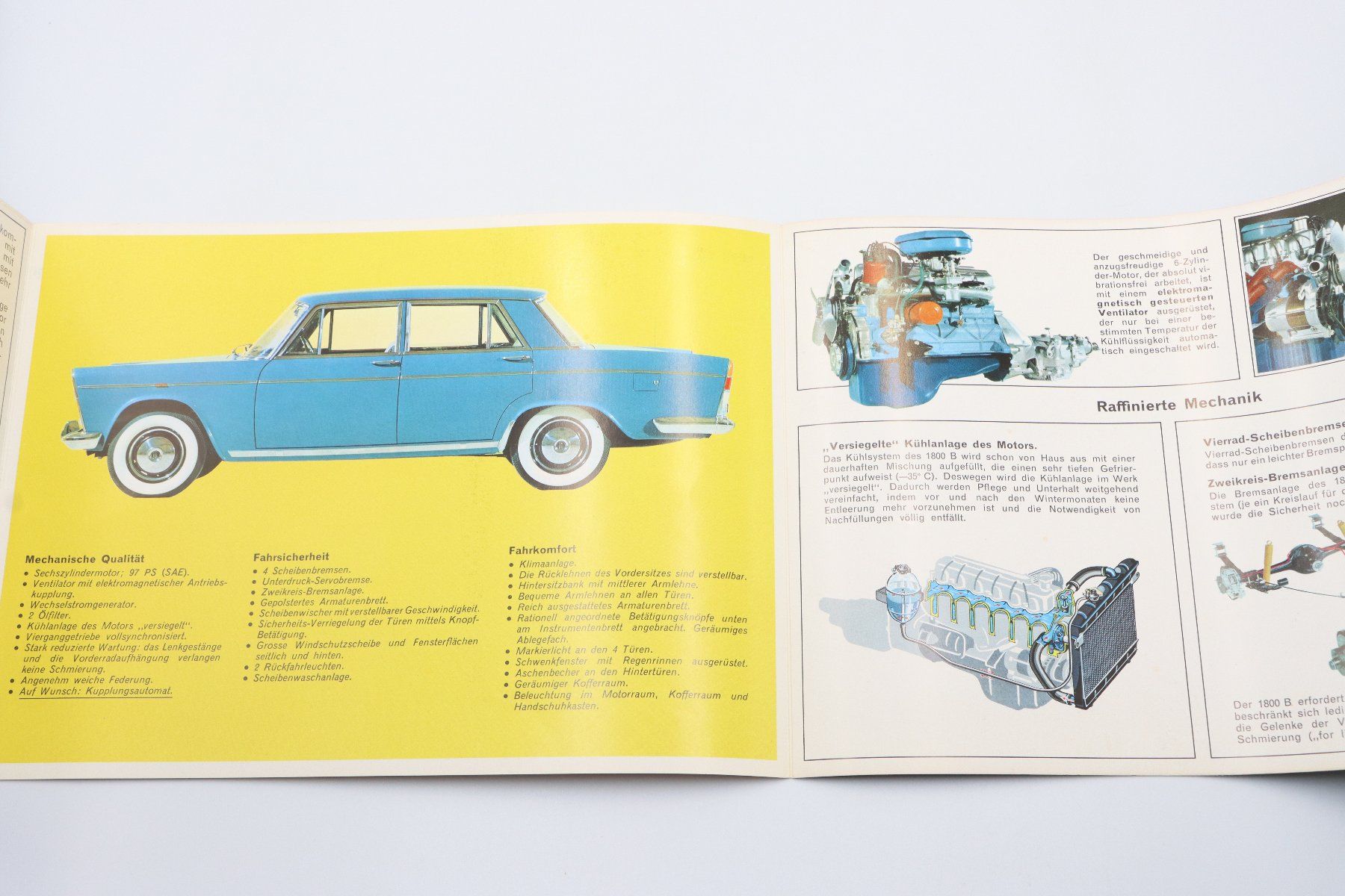 Fiat Documenti: Fiat 1800 B 1966 Prospekt – Usato da Bühl b.Aarberg venduto da Collectorpassions 3