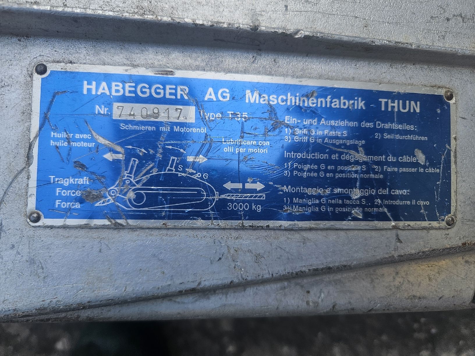 Sonstiges zum Lager & Transport: Habegger 3000kg – Gebraucht aus Bauma von Maese1980 1