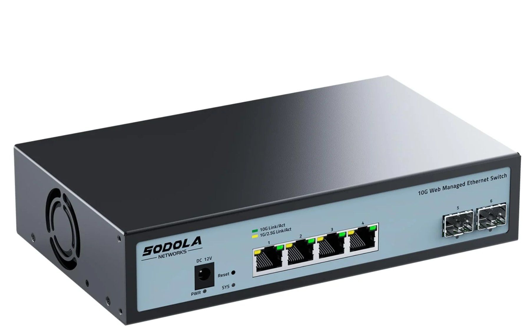 Modem & Router: SODOLA 6 Port 10G Easy Web Managed Switch – Usato da Gattikon venduto da wmg_1001