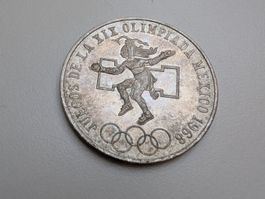 🇲🇽 Mexico 25 Pesos 1968 ** Silver 22.5g **
