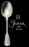 Cuillère à servir Jezler Suisse 800Silb Filet Étoile 21.5 cm
