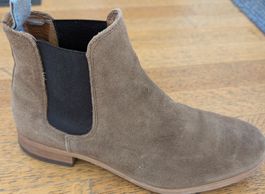 Wildleder-Chelsea-Boots, Grösse 40, Braun