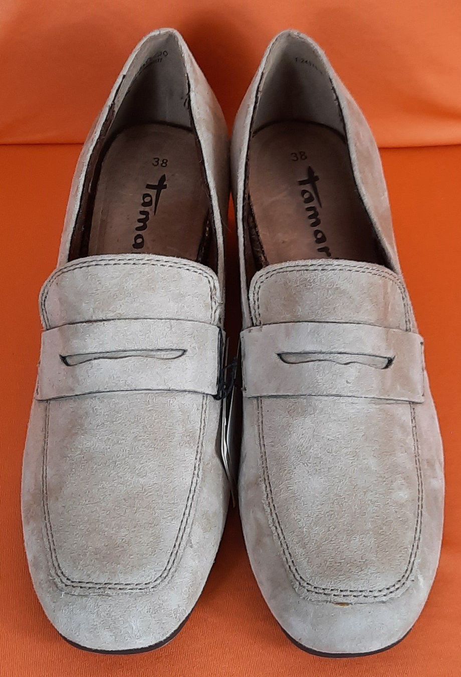Tamaris Scarpe da donna: TAMARIS Echt Leder Halbschuhe Beige Gr.38 – Nuovo (secondo la descrizione) da Seuzach venduto da VT-Collections2 8