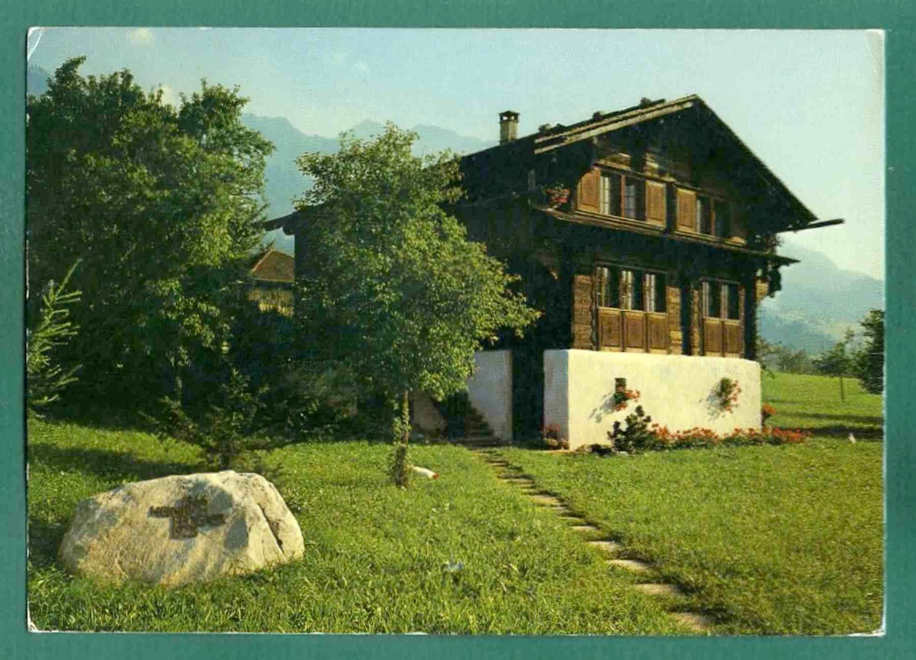 Cartoline postali: Sachseln, Wohnhaus des Schweizer Dichters Heinrich Federer – Usato da Sargans venduto da Hausi1951