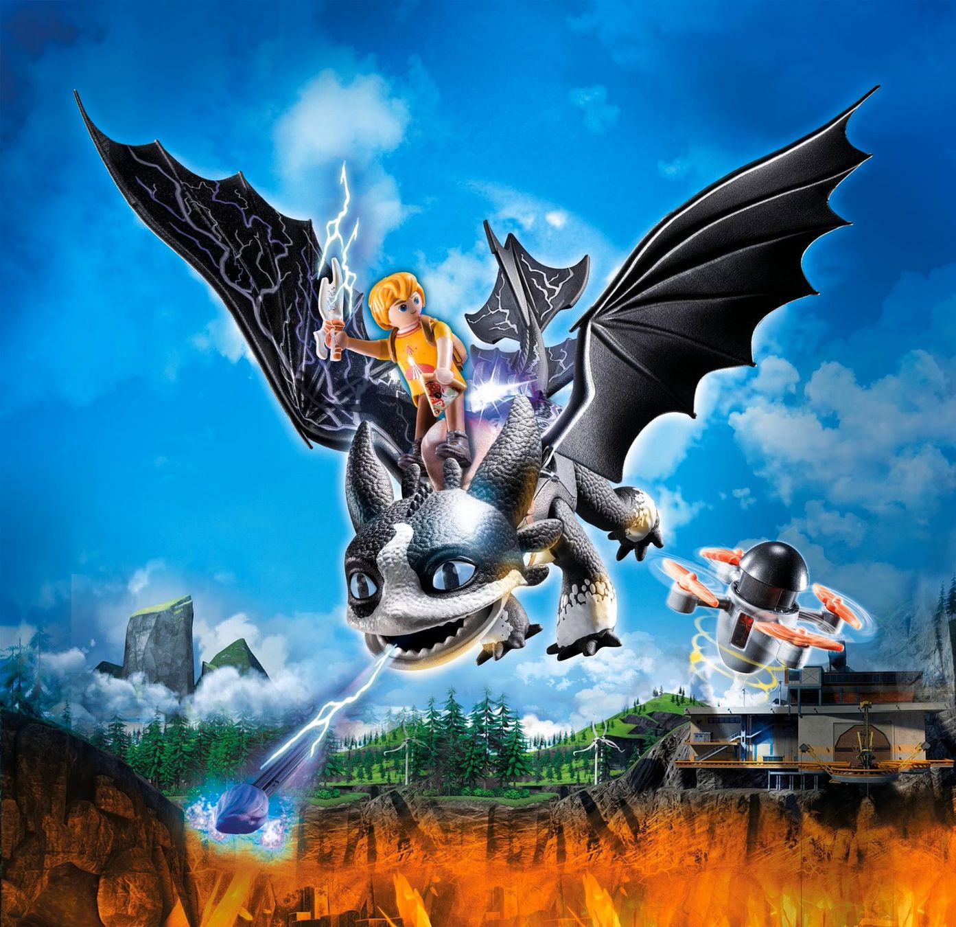 Playmobil Giocattoli: Playmobil 71081 Dragons: The Nine Realms - Thunder & Tom – Nuovo e nell'imballaggio originale da Hallau venduto da lagerverkauf_ch 1