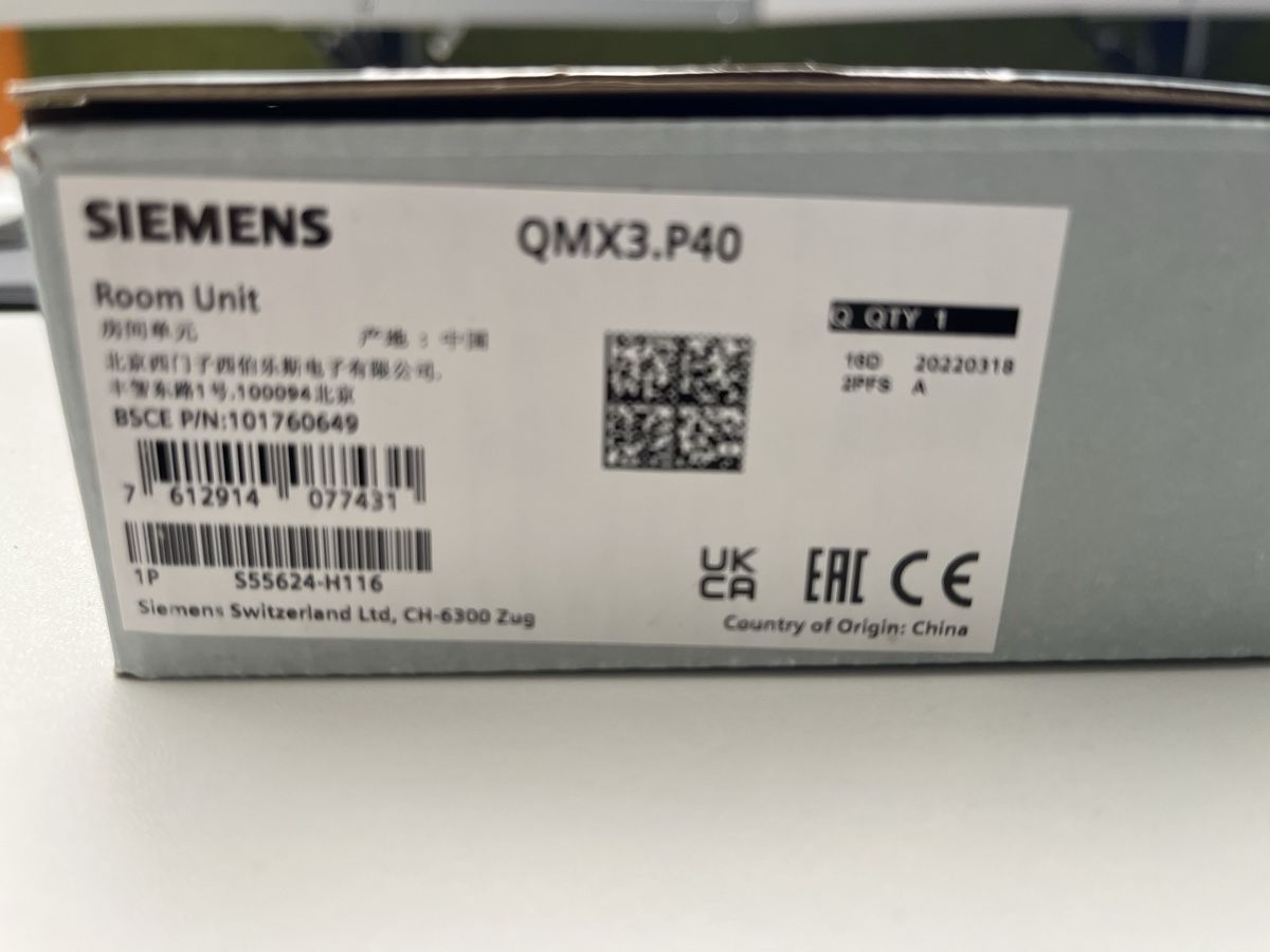 Siemens Misurare: Neuwertiges Siemens QMX3.P40 Raumgerät – ungebraucht! – Nuovo e nell'imballaggio originale da Winterthur venduto da josefarina