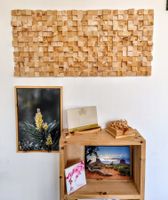 Zirbel Holz-Mosaik | Schalldiffusor | Modernes Wohndesin