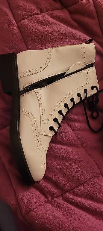 Graceland Scarpe da donna: Bottines à lacets et fermeture éclair, blanc, taille 41 – Nuovo (secondo la descrizione) da Vésenaz venduto da emose 2