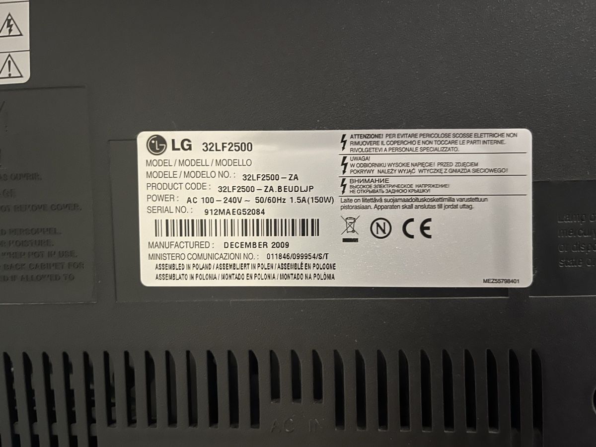 LG Televisori: LG TV / Fernseher – Usato da Otelfingen venduto da Denis_ZH 3