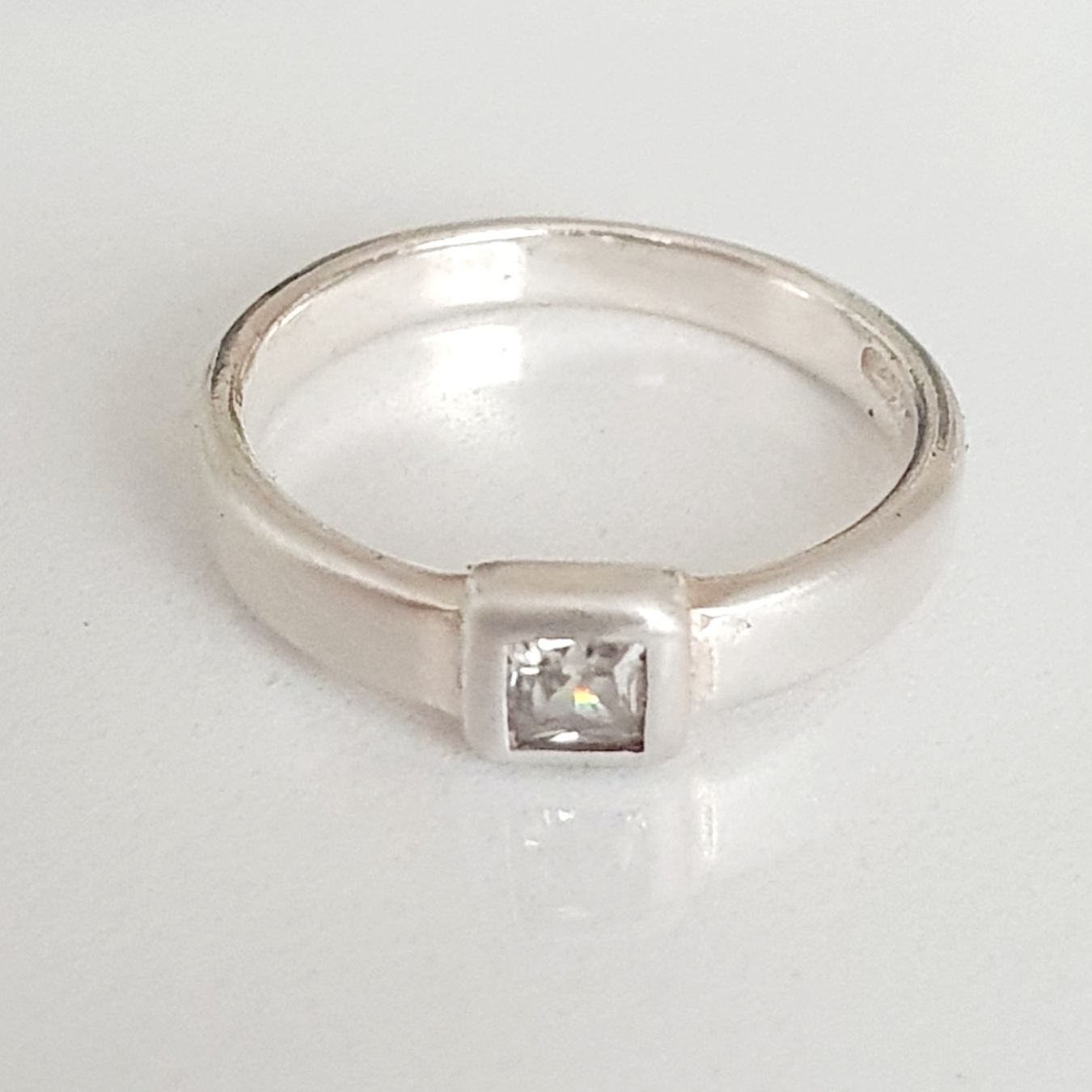 Anelli: schlichter 925er Sterlingsilber-Ring gr 15,4mm – Usato da Kreuzlingen venduto da Wunderkiste123 6