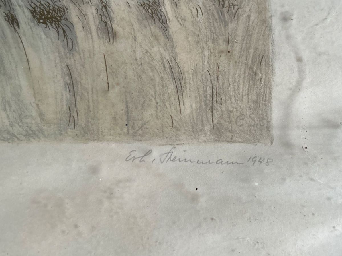 Grafica & Litografie: Erh. Steinmann Lithographie "am Baldeggersee" 19/150 – Usato da Villnachern venduto da RicardoMary 1