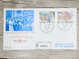CL05 Enveloppe + Timbre Poste Vaticane 1986