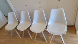 4x Esszimmerstühle weiss