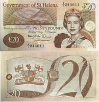 St Helena 20 Pounds 2012 P-13b Elizabeth II UNZ Nr2