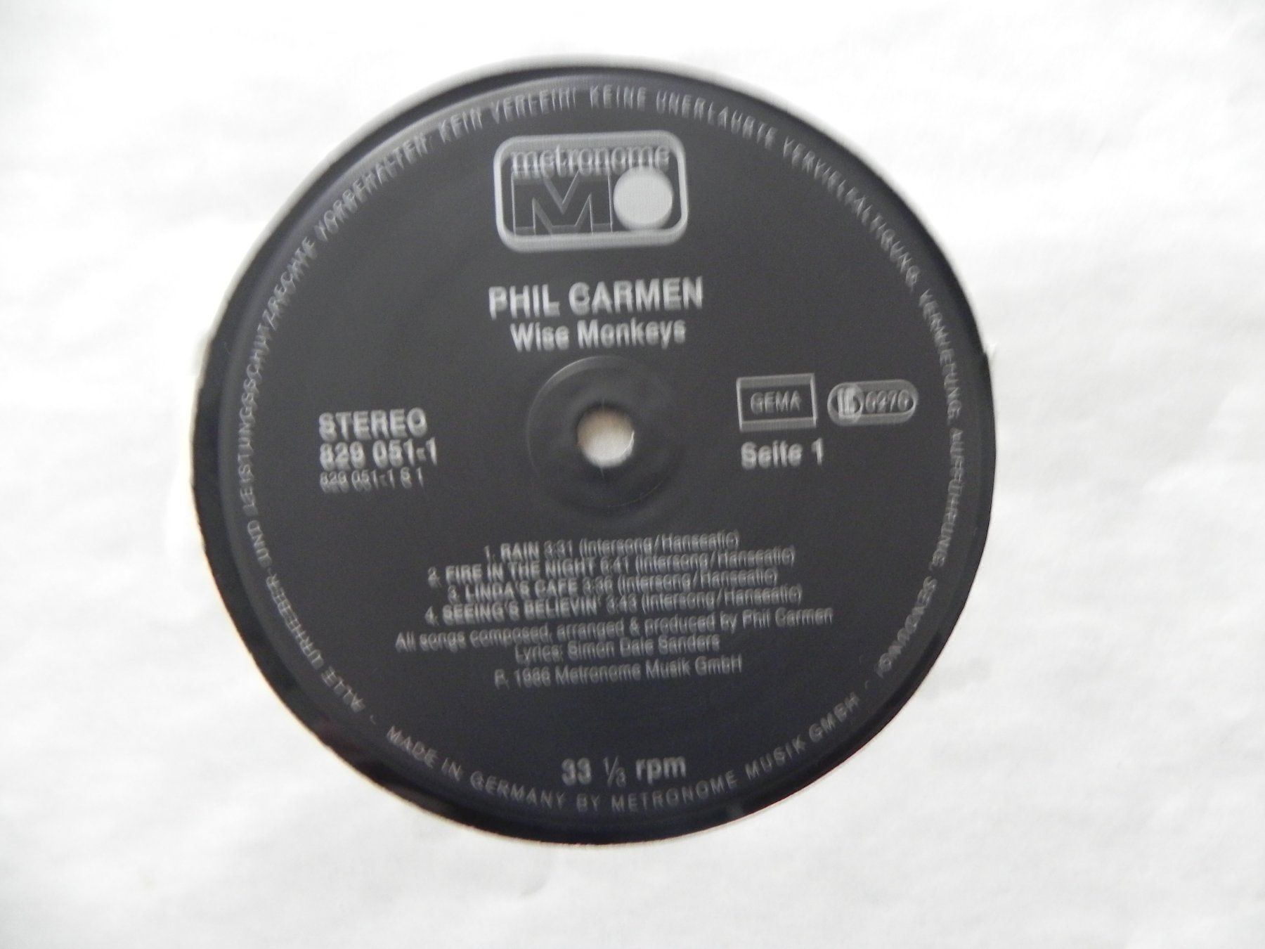 Schallplatten: LP Schweiz Rock Pop Phil Carmen 1986 – Gebraucht aus Siebnen von krimsie 4