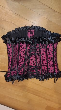 Vintage-Korsett – dekoratives Muster, M (größer geschnitten)