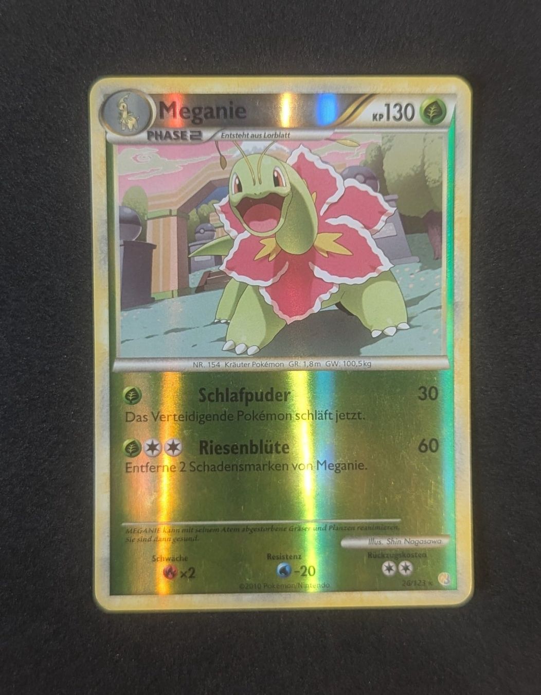 Pokémon Carte collezionabili: Meganium Reverse Holo 26/123 DE – Usato da Zürich venduto da printz7
