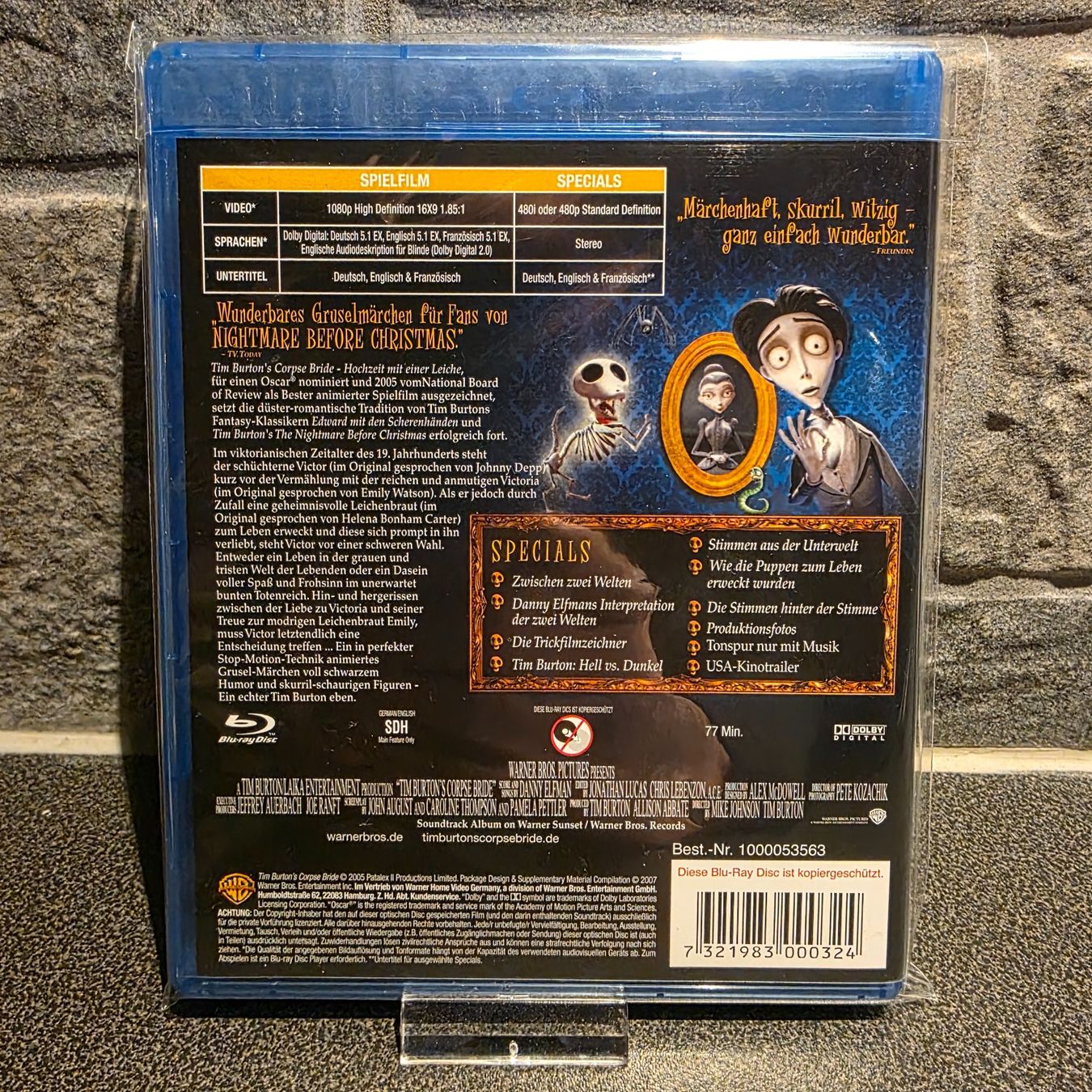 Tutti i DVDs: Corpse Bride - Hochzeit mit einer Leiche Blu-ray – Usato da Bremgarten AG venduto da Mediensammler24 1