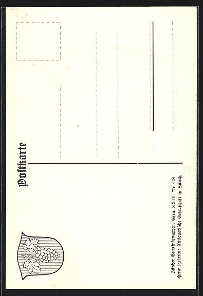 Cartoline postali: Truttikon, Wappen mit beblätterter Trau – Usato da Berlin venduto da bartko-reher 1