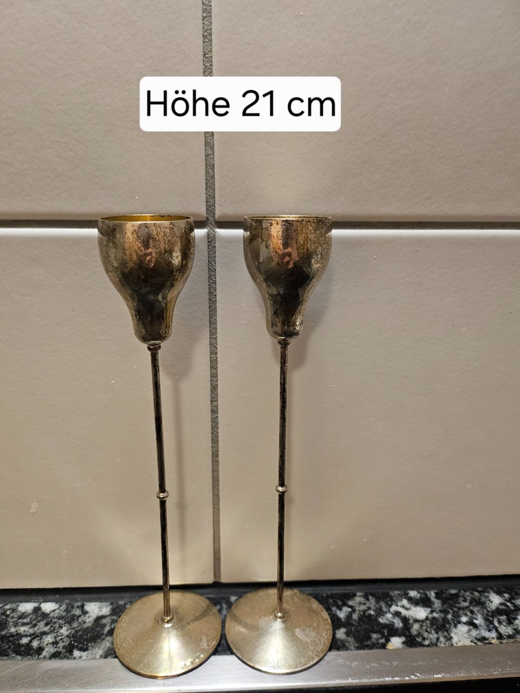 Portacandele: Kerzenständer Silber 800 – Usato da Kefikon TG venduto da Livline 6