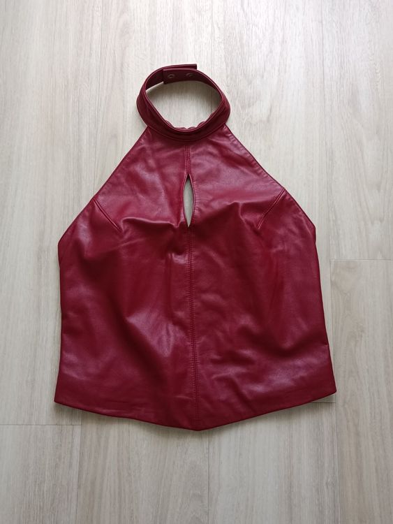 Vintage Echt Leder Top Oberteil XS Rot (Gebraucht) in Pieterlen für CHF ...