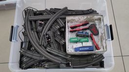 Märklin Eisenbahn Zubehör Konvolut Schienen Loks Wagen
