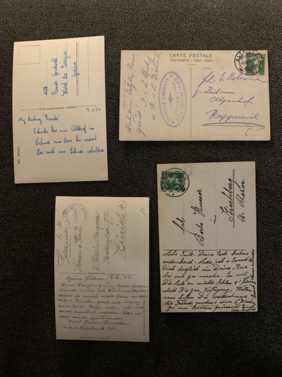 Ansichtskarten: 8 Ansichtskarten Schweiz von Altdorf UR. B – Gebraucht aus Oftringen von Cla.vD.74 3