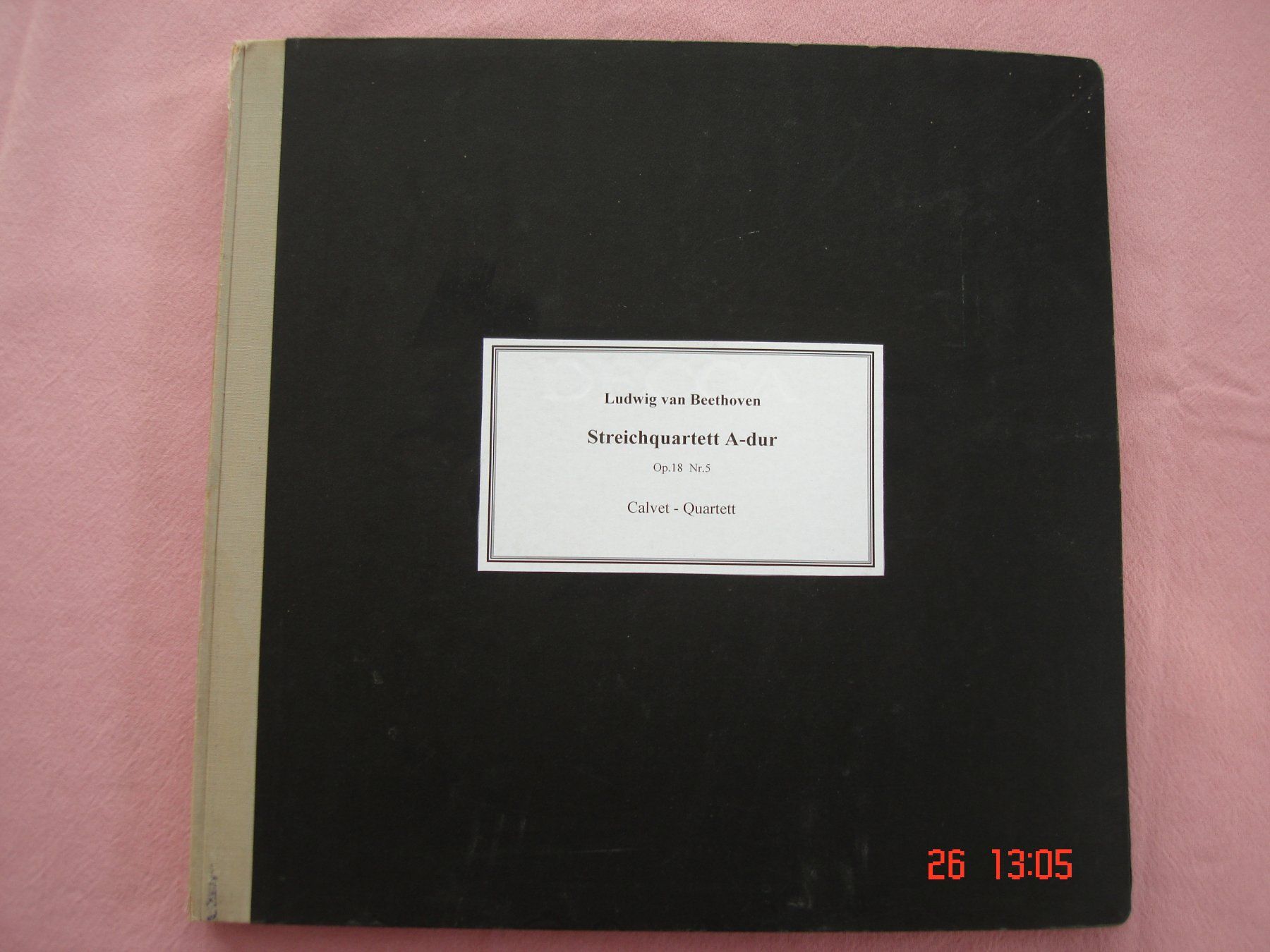 Dischi in vinile: Schellackplattenalbum Beethoven Streichquartett A-Dur Op.18 – Usato da Aeschi SO venduto da abi1951