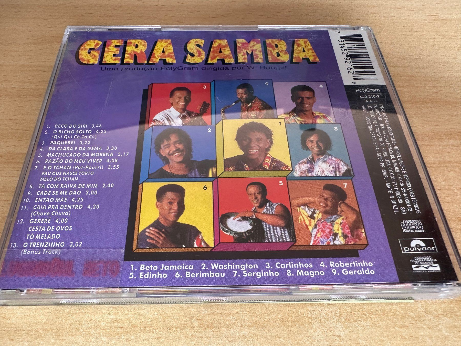 CD: Gera Samba – É O Tchan – Usato da Rikon im Tösstal venduto da Alpenmutz 1