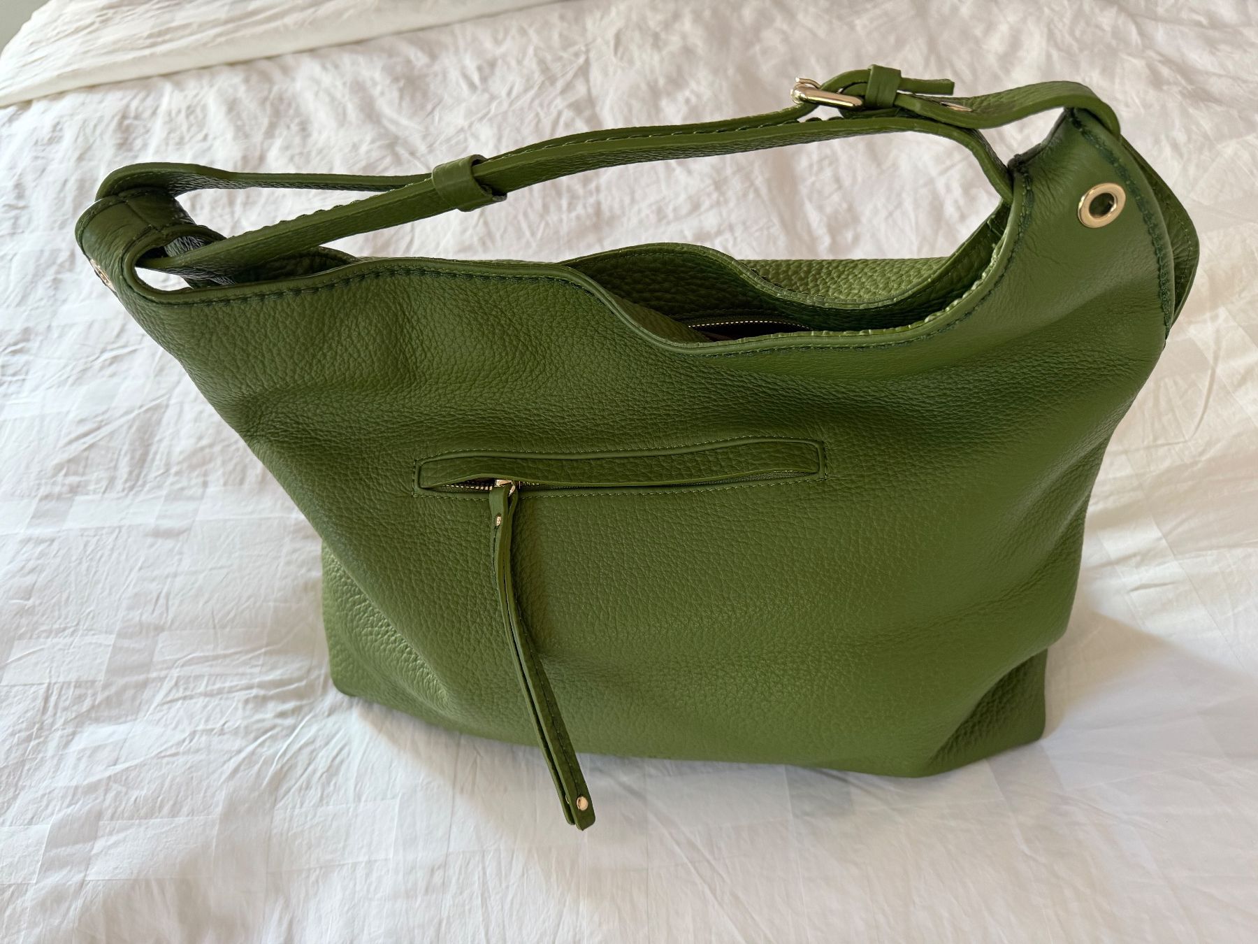 Taschen für Damen: Lederhandtasche neu, olive / grün – Neu (gemäss Beschreibung) aus Horgen von Dorastar 3