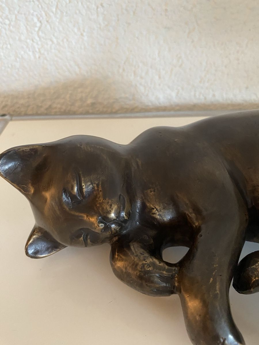 Sculture & Statue: Bronze Katze schlafend – Nuovo e nell'imballaggio originale da Zürich venduto da eileenchen1 8