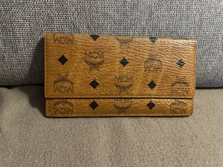 MCM Geldbörse Cognac monogram braun 