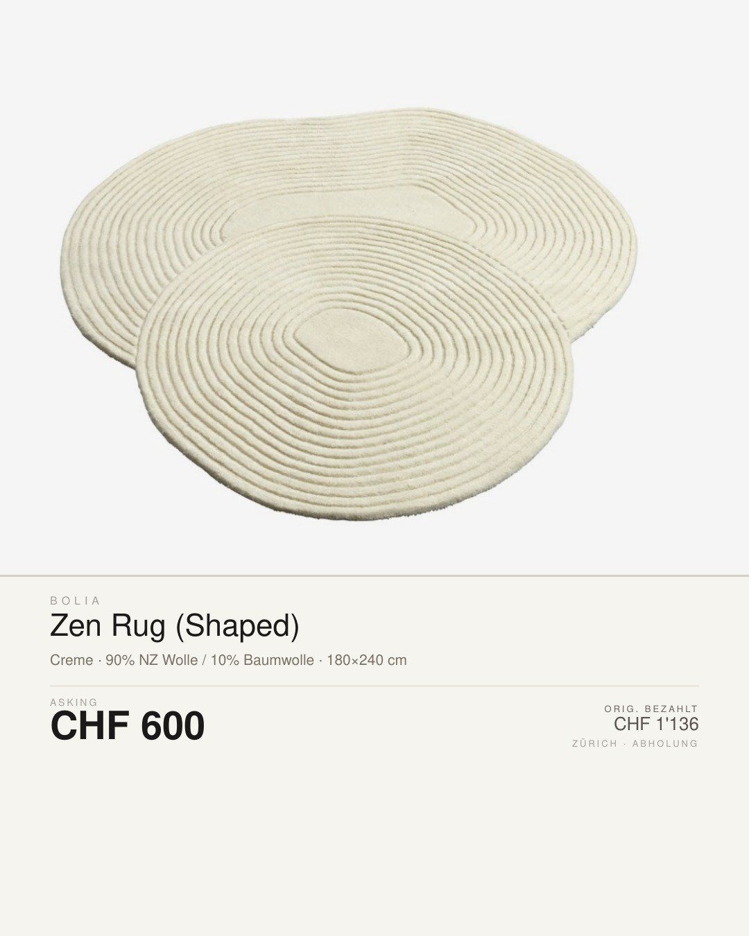 Teppiche: Zen Rug - Carpet – Gebraucht aus Zürich von diengi
