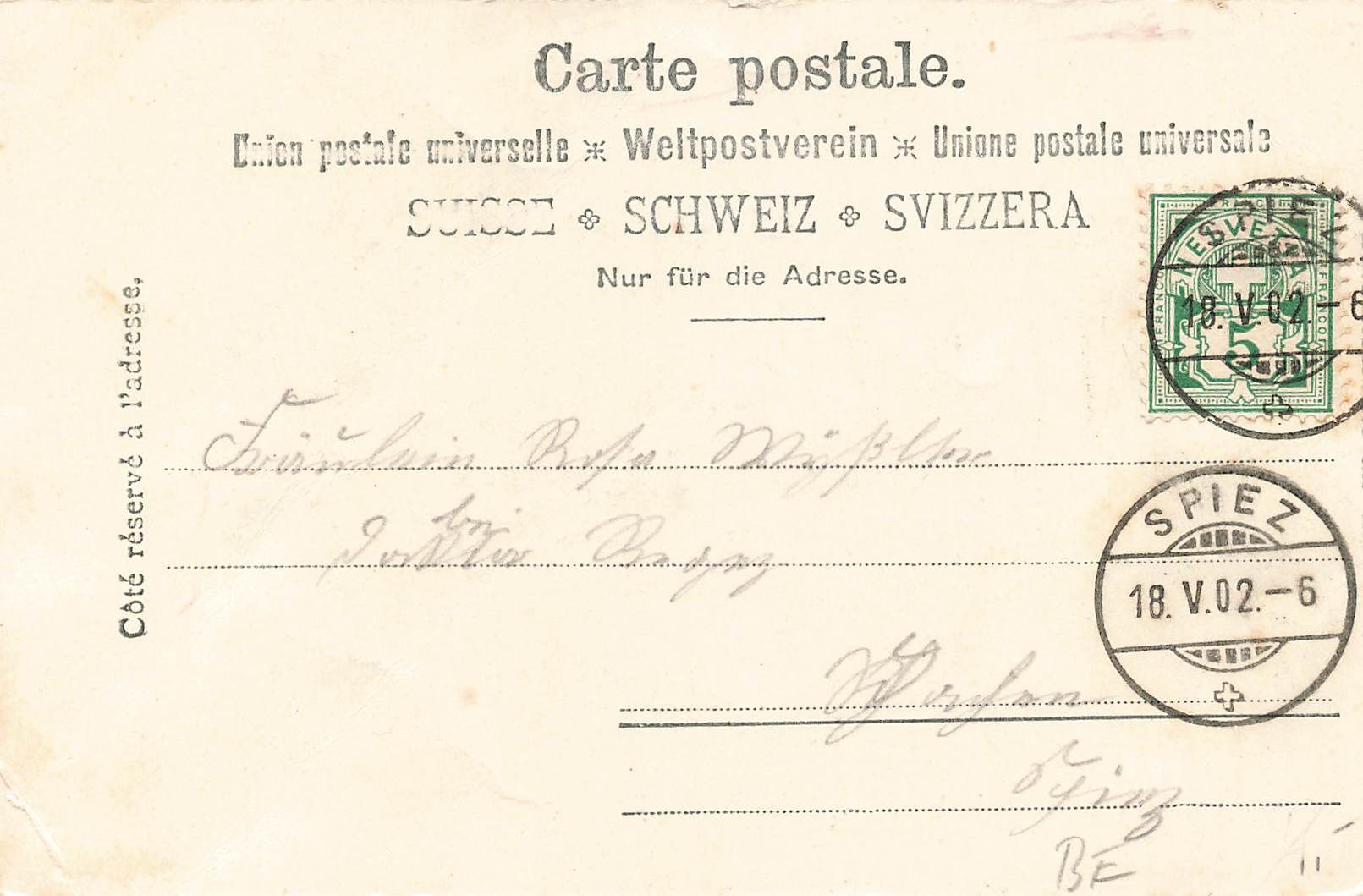 Ansichtskarten: Wimmis BE Dorf Panorama – Gebraucht aus Biasca von Blenio71 1