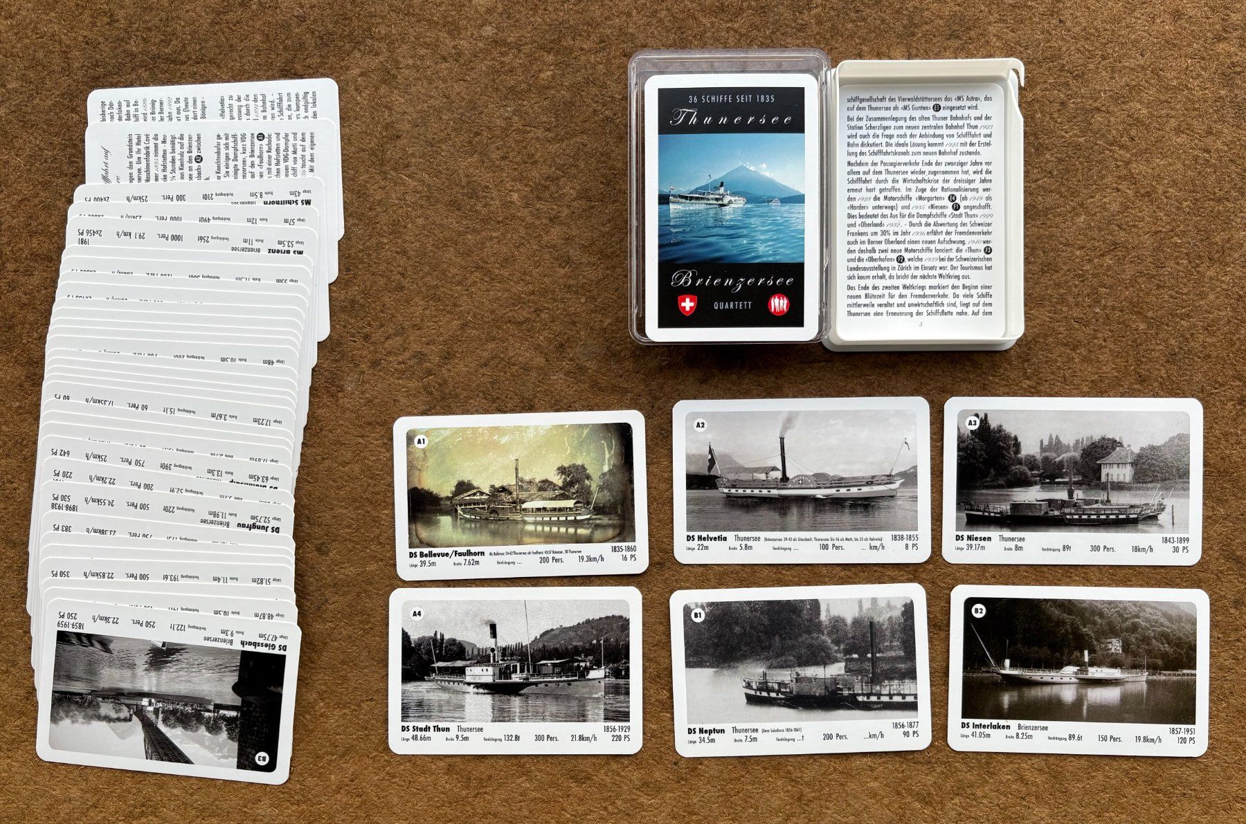 Giochi: QUARTETT THUNERSEE-BRIENZERSEE – Usato da Ostermundigen venduto da Wyatt-Earp 1