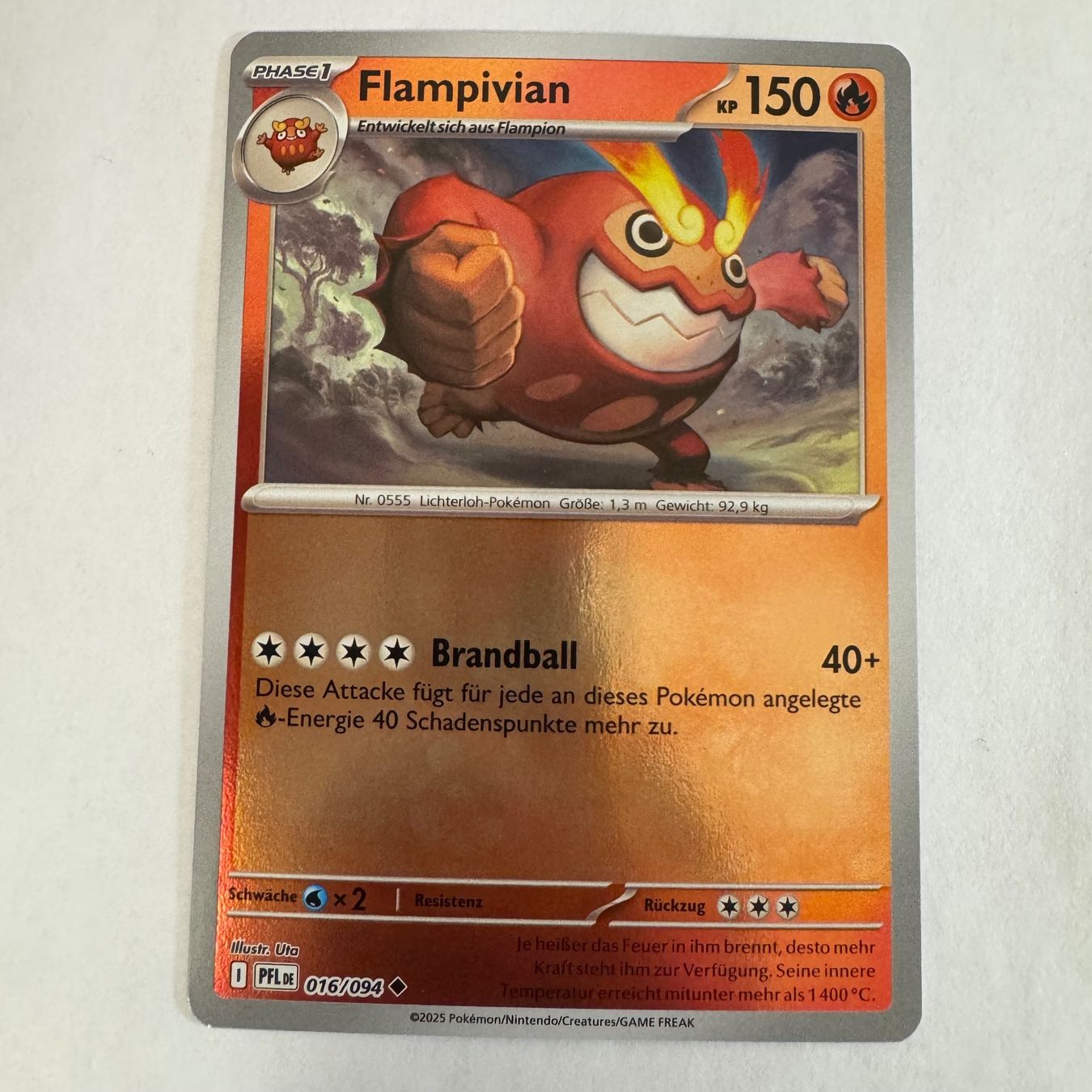 Pokémon Carte collezionabili: Pokémon PFL - Flampivian - 16 / 94 - DE – Nuovo (secondo la descrizione) da Staad SG venduto da miaCards