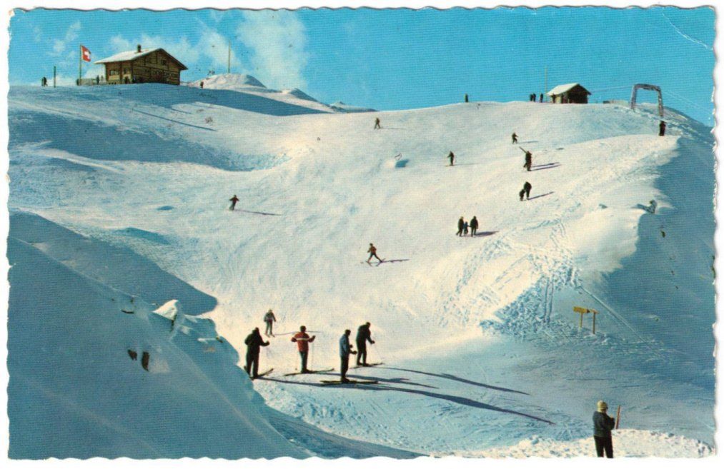 Cartoline postali: Leysin - Skipisten La Berneuse – Usato da Binningen venduto da Mountainrider