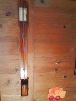 Vintage Quecksilber Barometer Mahagoni G. Iberg, Basel  1870