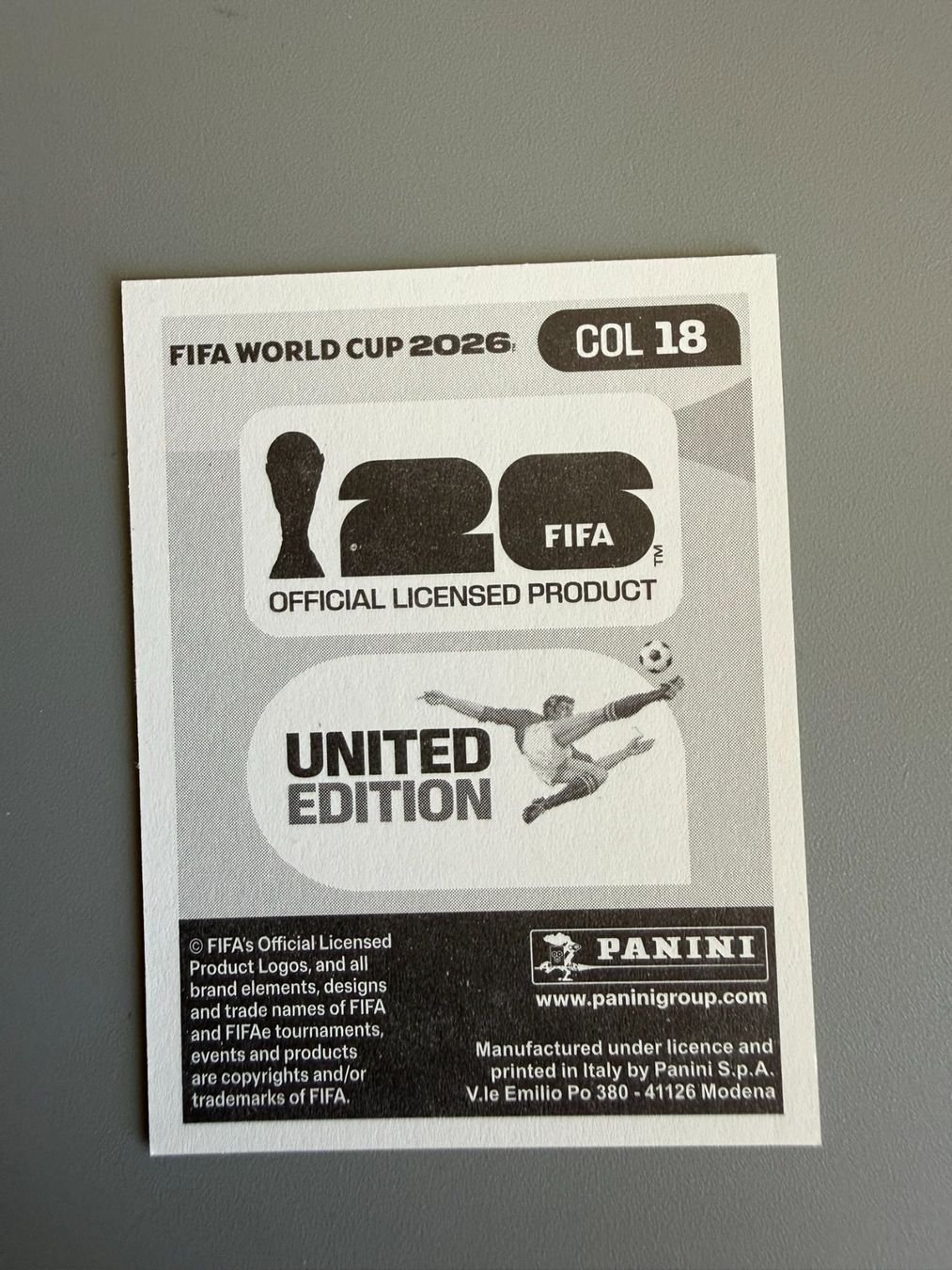 Panini Carte collezionabili: Panini Jhon Cordoba COL18 – Usato da Liebefeld venduto da Ronaldo-1996 1