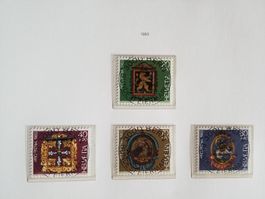 1983 Pro Patria Satz Ersttag Vollstempel mit Gummi