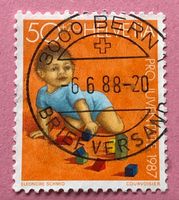 Nr.J 304 Kriechendes Kind Pro Juventute GESTEMPELT 1987  