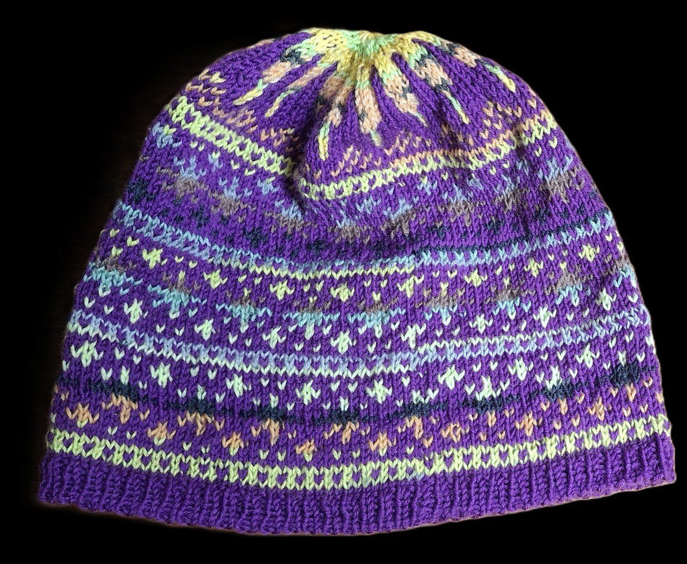 Copricapi, berretti & cappellini: Mütze Beanie "Planetarium2"   handgestrickt   NEU – Nuovo (secondo la descrizione) da Langenthal venduto da Handstrick